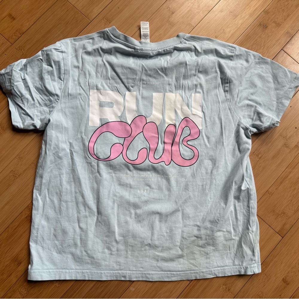 LSKD Light Blue RUN CLUB Tee